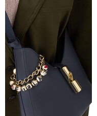 FURLA GOCCIA Schultertasche, Leder Tintenblau - Damentaschen - 4