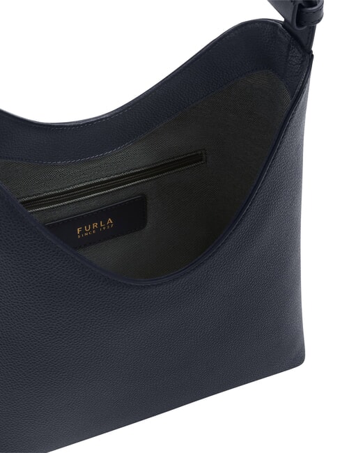 GOCCIA Schultertasche, Leder Tintenblau - Damentaschen