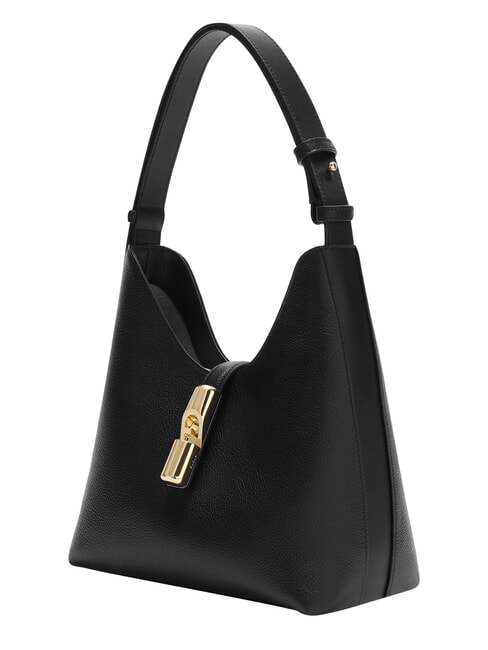 GOCCIA Schultertasche, Leder Schwarz - Damentaschen