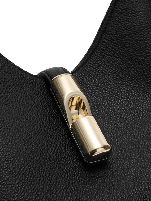 GOCCIA Schultertasche, Leder Schwarz - Damentaschen