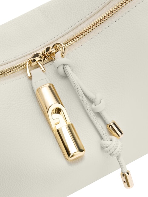 DEBBY Schultertasche, Leder Sahne + Brandy - Damentaschen