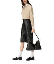 FURLA DEBBY Schultertasche, Leder Schwarz - Damentaschen - 2