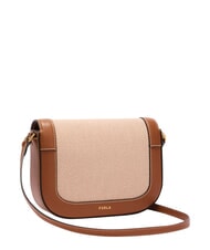 FURLA MOONLIGHT Mini-Schultertasche aus Leder Cognac-T&ouml;ne - Damentaschen - 3