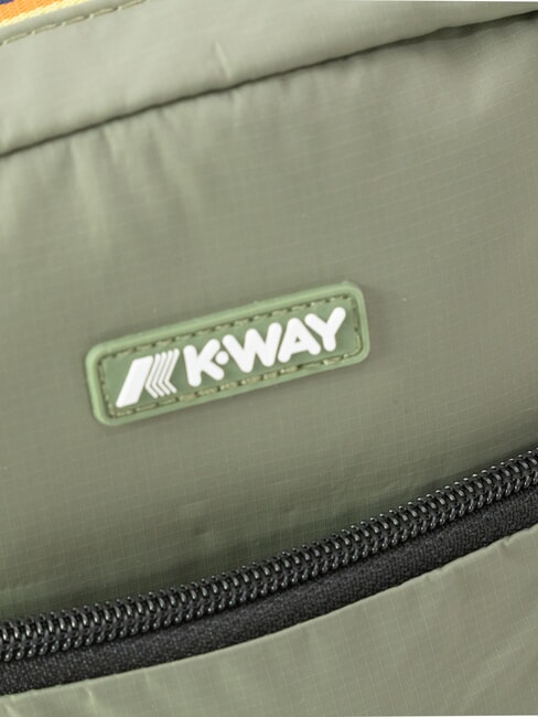 ERLOY Nylontasche mit Tasche gr&uuml;ne Flechten - Umh&auml;ngetaschen Herren