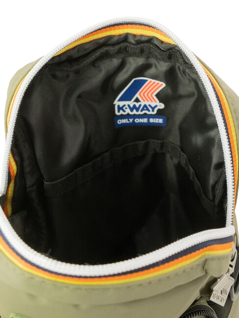 ERLOY Nylontasche mit Tasche gr&uuml;ne Flechten - Umh&auml;ngetaschen Herren