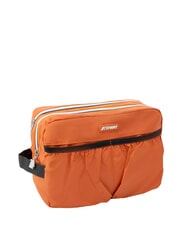 KWAY ALBAS Kosmetiktasche mit Doppelrei&szlig;verschluss und Taschen orange-br&auml;unlich - Beauty-Case - 2