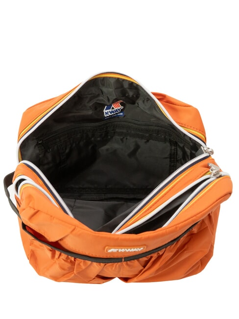 ALBAS Kosmetiktasche mit Doppelrei&szlig;verschluss und Taschen orange-br&auml;unlich - Beauty-Case