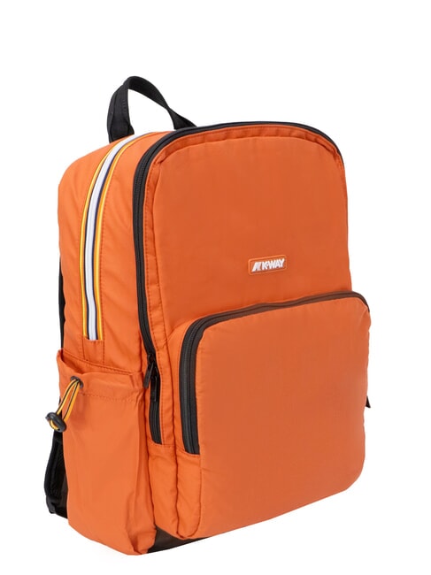 GIZY Nylonrucksack f&uuml;r 15-Zoll-Laptop orange-br&auml;unlich - PC-Rucks&auml;cke