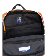 KWAY GIZY Nylonrucksack f&uuml;r 15-Zoll-Laptop orange-br&auml;unlich - PC-Rucks&auml;cke - 6