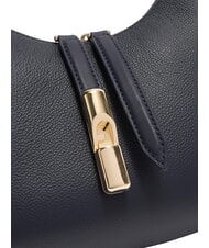 FURLA GOCCIA Umh&auml;ngetasche aus geh&auml;mmertem Leder Tintenblau - Damentaschen - 7