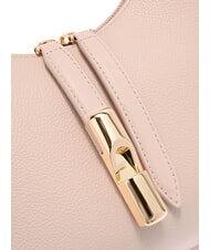 FURLA GOCCIA Umh&auml;ngetasche aus geh&auml;mmertem Leder Altrosa - Damentaschen - 6