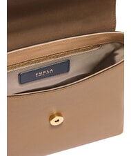 FURLA MOONLIGHT  Mini-Handtasche mit Schultergurt Toffee - Damentaschen - 4