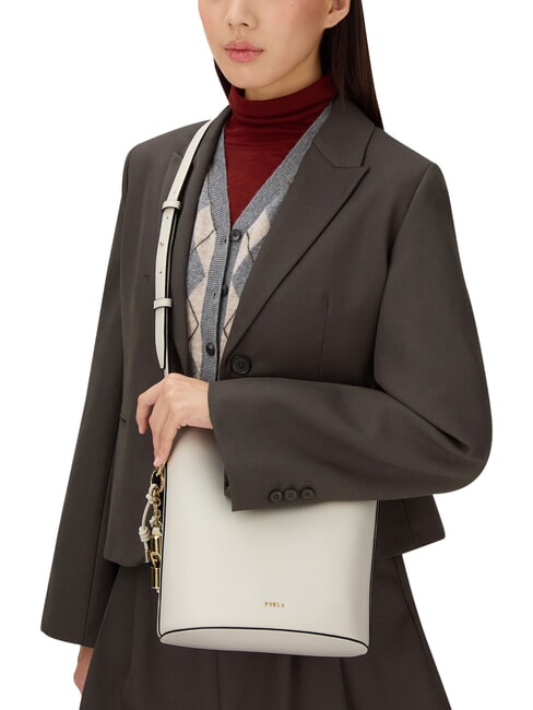 ROXIE Schultertasche, Leder CREME - Damentaschen