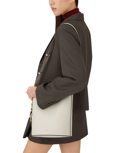 ROXIE Schultertasche, Leder CREME - Damentaschen