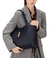 FURLA GOCCIA Umh&auml;ngetasche, Leder Tintenblau - Damentaschen - 2