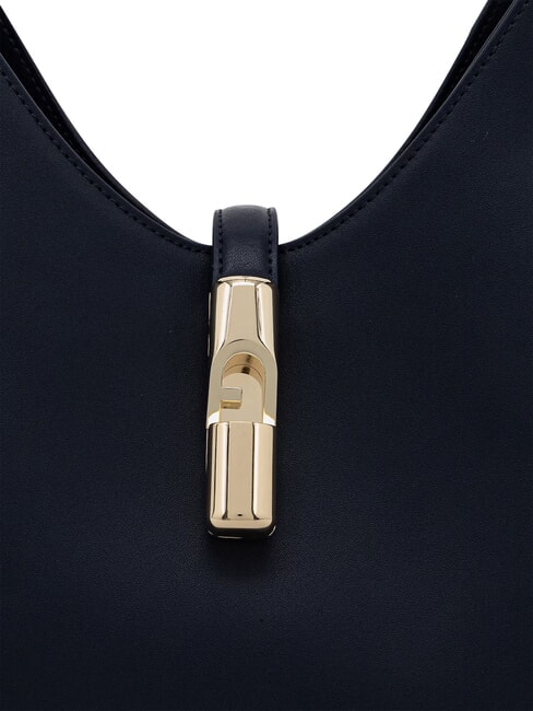 GOCCIA Umh&auml;ngetasche aus Leder Tintenblau - Damentaschen