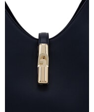 FURLA GOCCIA Umh&auml;ngetasche aus Leder Tintenblau - Damentaschen - 4