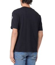 BLAUER HANSON Kurz&auml;rmeliges Baumwoll-T-Shirt Schwarz - Herren-T-Shirts - 2