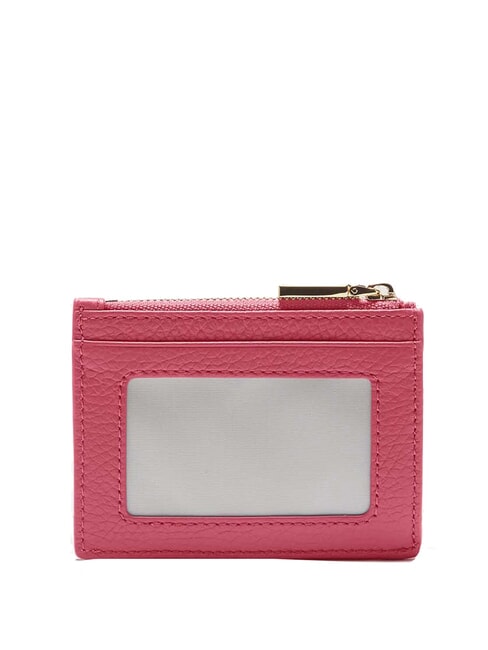 METALLIC SOFT Flache Geldb&ouml;rse aus strukturiertem Leder Rosenholz - Brieftaschen Damen