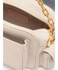 COCCINELLE CAMPUS  Mini-Umh&auml;ngetasche aus Leder LAMMLEDER WEI&szlig; - Damentaschen - 4