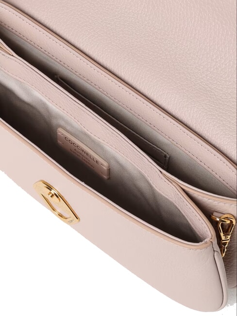 DEW Kleine Tasche aus geh&auml;mmertem Leder Rosetten - Damentaschen