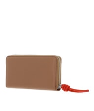 COCCINELLE MYRTHA MAXI LOG Gro&szlig;e Lederbrieftasche mit Rundum-Rei&szlig;verschluss Schwarz Rot - Damentaschen - 3