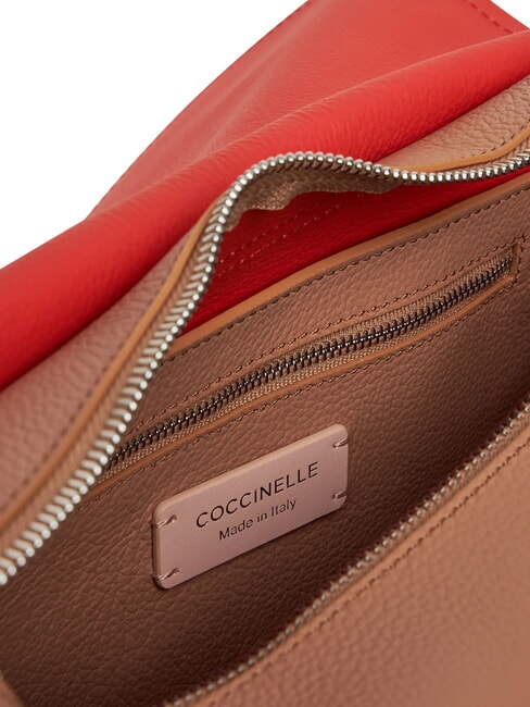 RAQUEL L Umh&auml;ngetasche, Leder Schwarz Rot - Damentaschen