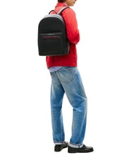 TOMMY HILFIGER TH FOUNDATION Rucksack Schwarz - Rucks&auml;cke f&uuml;r Schule &amp; Freizeit - 4