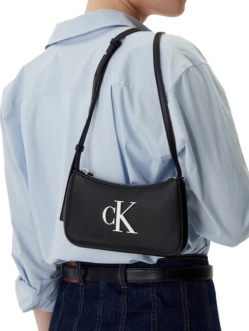 BOLD MONOGRAM Mini-Schultertasche Schwarz/Wei&szlig; - Damentaschen