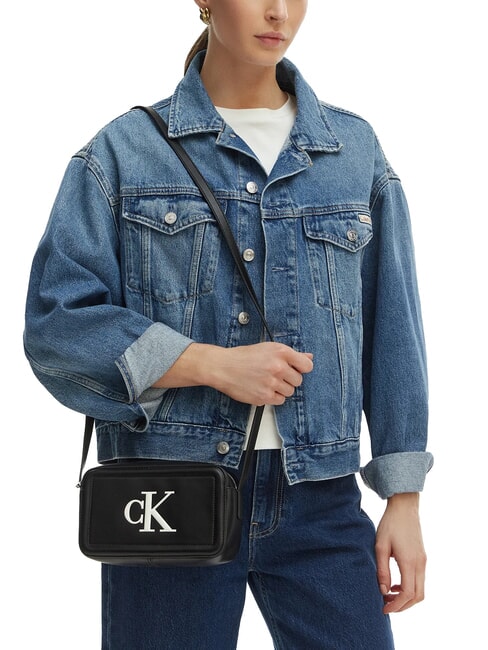 BOLD MONOGRAM Mini-Umh&auml;ngetasche Schwarz/Wei&szlig; - Damentaschen