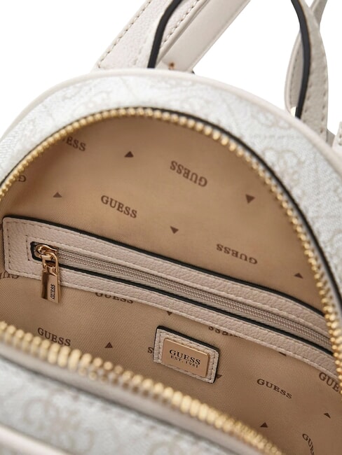 MANHATTAN 2 Kleiner Rucksack mit 4G-Pfingstrosen-Logo Knochenlogo - Damentaschen