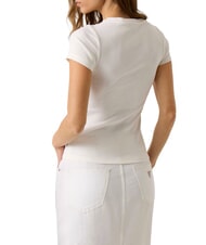 GUESS JEANS EMBRO Baumwoll-T-Shirt Alabasterwei&szlig; - T-Shirts und Tops f&uuml;r Damen - 2