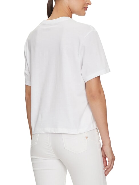 BOXY MINI TRIANGLE Baumwoll-T-Shirt purwei&szlig; - T-Shirts und Tops f&uuml;r Damen