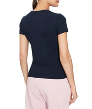 GUESS JEANS SLIM LOGO Slim-Fit-Stretch-T-Shirt gewagter Ozean - T-Shirts und Tops f&uuml;r Damen - 2