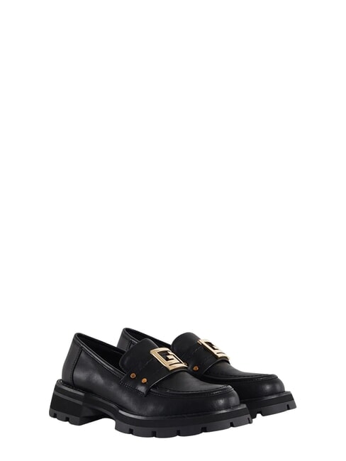 ARIEL Ledermokassin SCHWARZ - Damenschuhe