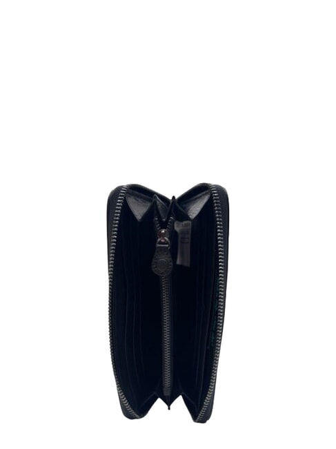 GMONEY17 Gro&szlig;e Ledergeldb&ouml;rse mit Rei&szlig;verschluss G&auml;mse - Brieftaschen Damen