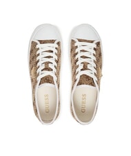 GUESS JOEZI4 Turnschuhe Beige / Braun - Damenschuhe - 4