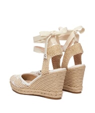 GUESS CHEYIN Espadrille-Sandalen mit 10 cm Absatz wei&szlig; nat&uuml;rlich - Damenschuhe - 3