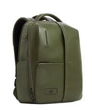 PIQUADRO RUSSEL Lederrucksack f&uuml;r 15,6"-Laptop GR&Uuml;N - PC-Rucks&auml;cke - 2