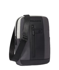 PIQUADRO BRIEF 2 iPad-Tasche aus recyceltem Stoff Grau - Umh&auml;ngetaschen Herren - 2