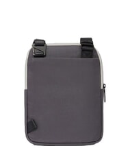 PIQUADRO BRIEF 2 iPad-Tasche aus recyceltem Stoff Grau - Umh&auml;ngetaschen Herren - 3