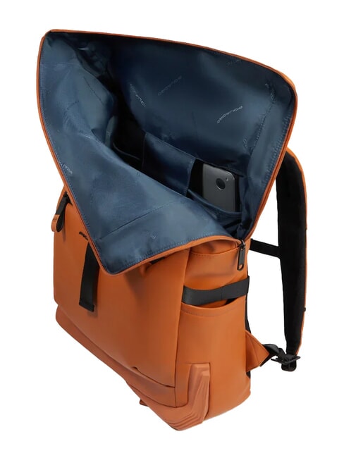 CORNER SPECIALE GOMMATO Rolltop-Rucksack f&uuml;r 15,6-Zoll-Laptop LEDER - PC-Rucks&auml;cke