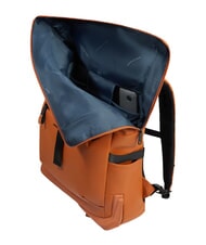 PIQUADRO CORNER SPECIALE GOMMATO Rolltop-Rucksack f&uuml;r 15,6-Zoll-Laptop LEDER - PC-Rucks&auml;cke - 4