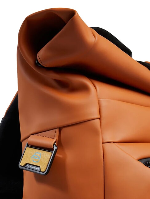 CORNER SPECIALE GOMMATO Rolltop-Rucksack f&uuml;r 15,6-Zoll-Laptop LEDER - PC-Rucks&auml;cke