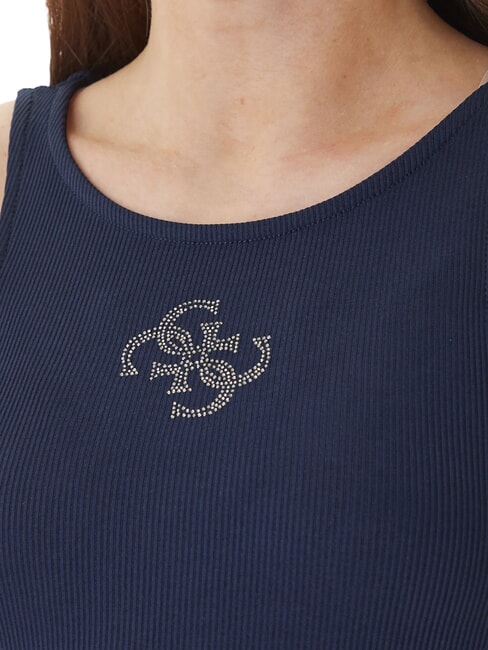 GUENDALINA Spitze blau geschw&auml;rzt - T-Shirts und Tops f&uuml;r Damen
