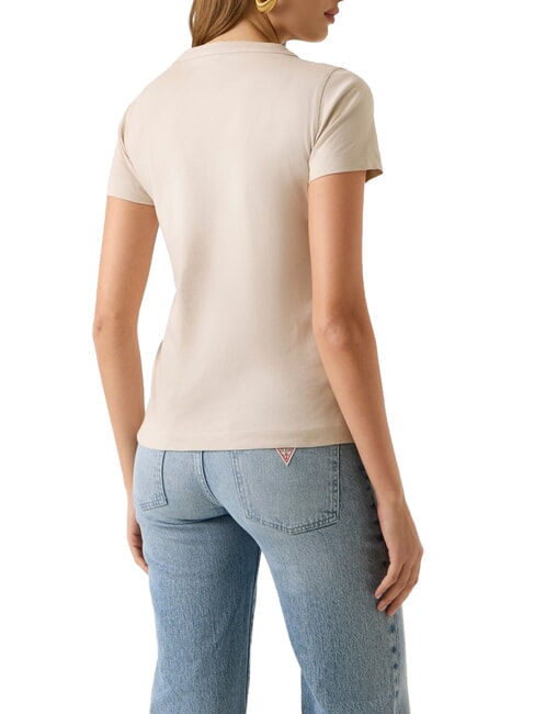 3D SCRIPT Baumwoll-T-Shirt warmer Schiefer - T-Shirts und Tops f&uuml;r Damen