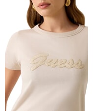 GUESS 3D SCRIPT Baumwoll-T-Shirt warmer Schiefer - T-Shirts und Tops f&uuml;r Damen - 3