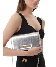 LOVE MOSCHINO SMART DAILY Clutch mit Kette Silber- - Damentaschen - 2