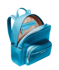 MICHAEL KORS BEX Rucksack mit Vordertasche, aus Leder Santorini Blau - Damentaschen - 3