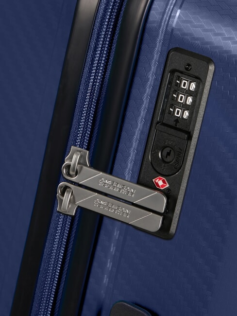 SUMMER HIT Gro&szlig;er Einkaufswagen NAVY BLAU - Harte Trolleys